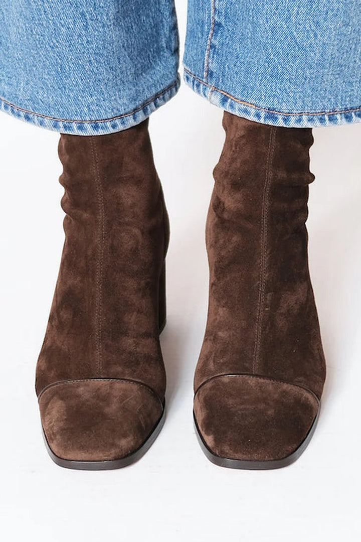 Victoria | Square-Toe Heeled Boots