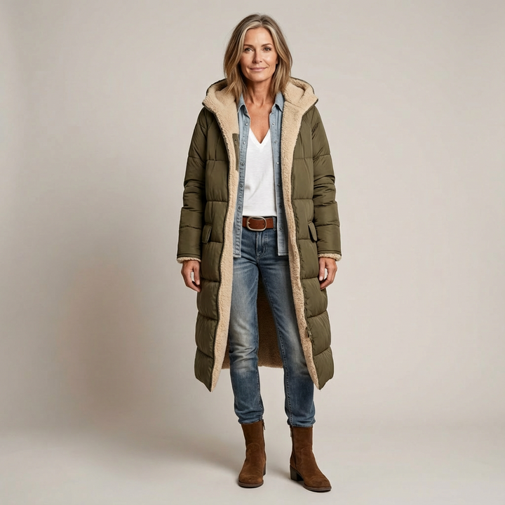 Amelia | Elegant Reversible Coat