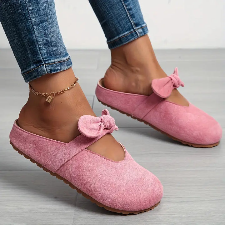 ComfortKnot™ | Suede Platform Mules