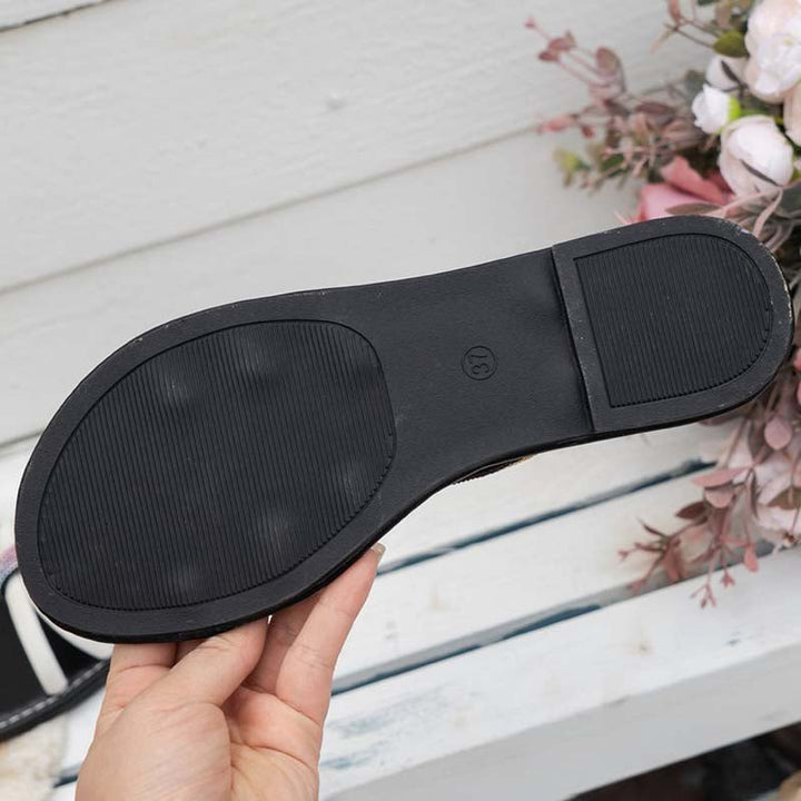 Casual Rhinestone House Slippers