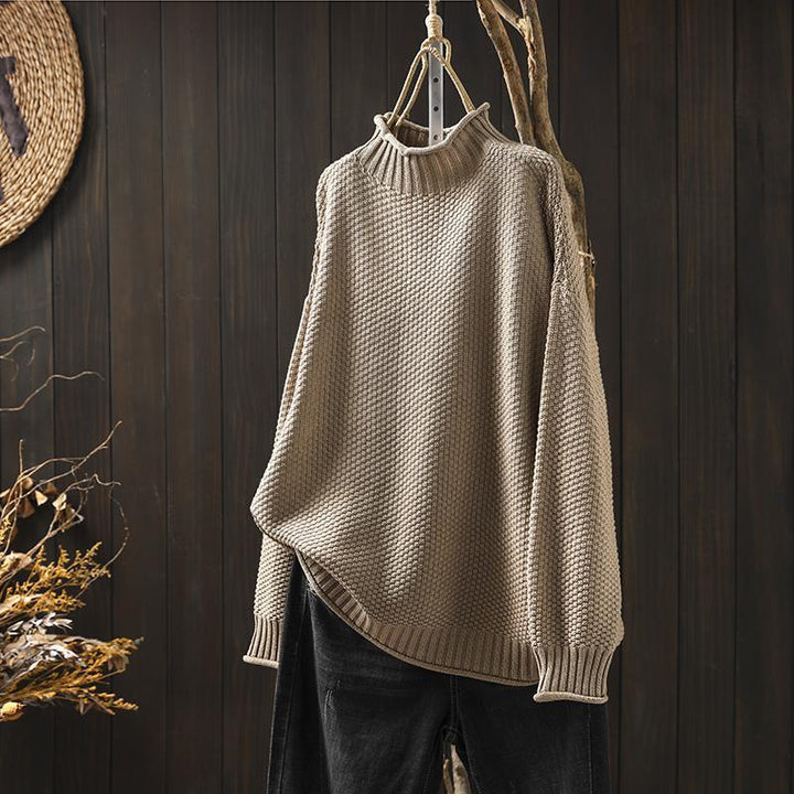 Noa | Trendy boucle knit oversized sweater for a chic and casual style