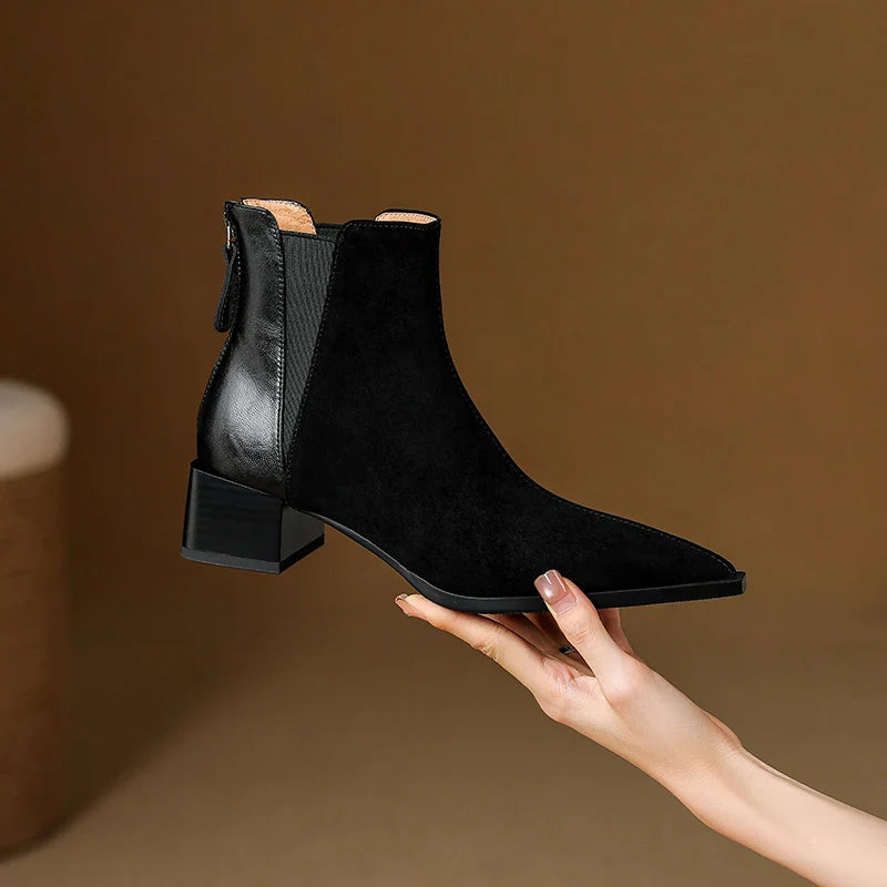 Marvelle™ | Leather Ankle Boots