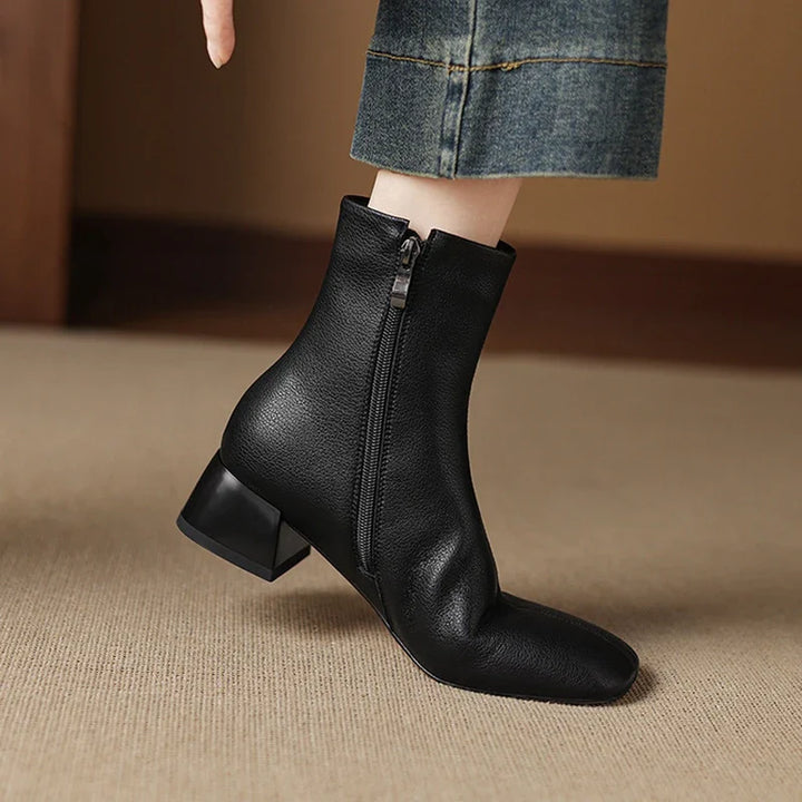 Jenisse™ | Leather Ankle Boots