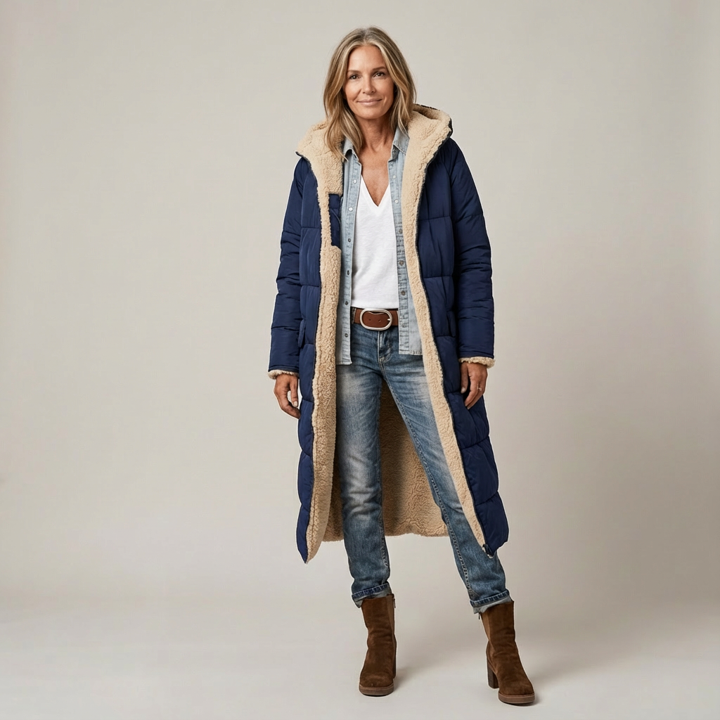 Amelia | Elegant Reversible Coat