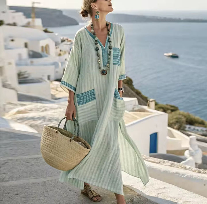 Elegant Mary | Long Strand Dress for a Stylish Summer Look