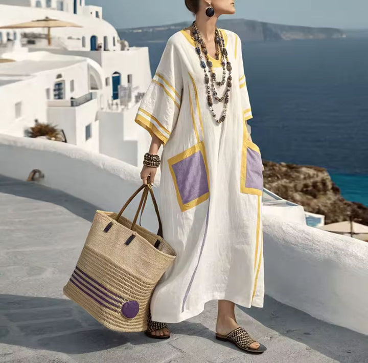 Elegant Mary | Long Strand Dress for a Stylish Summer Look